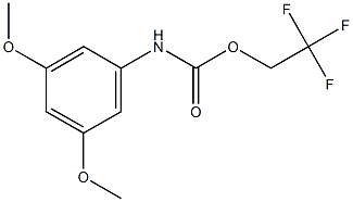 2,2,2-trifluoroethyl 3,5-dimethoxyphenylcarbamate Structure