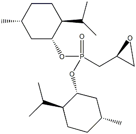 bis[(1R,2S,5R)-2-isopropyl-5-methylcyclohexyl] [(2S)-oxiran-2-ylmethyl]phosphonate Structure