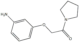3-(2-oxo-2-pyrrolidin-1-ylethoxy)aniline Structure