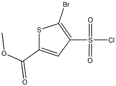 METHYL 5-BROMO-4-(CHLOROSULFONYL)THIOPHENE-2-CARBOXYLATE, , 结构式