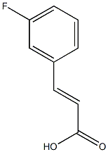 (2E)-3-(3-fluorophenyl)prop-2-enoic acid Struktur