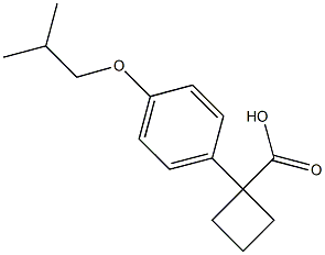 1-[4-(2-methylpropoxy)phenyl]cyclobutane-1-carboxylic acid