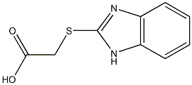 2-(1H-1,3-benzodiazol-2-ylsulfanyl)acetic acid Structure