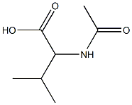 2-acetamido-3-methylbutanoic acid Struktur