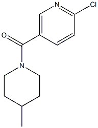2-chloro-5-[(4-methylpiperidin-1-yl)carbonyl]pyridine Structure