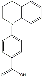 4-(1,2,3,4-tetrahydroquinolin-1-yl)benzoic acid Struktur
