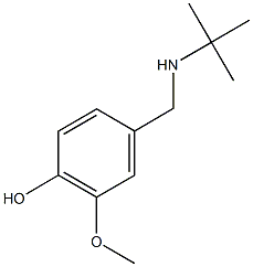 4-[(tert-butylamino)methyl]-2-methoxyphenol Struktur