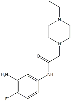 N-(3-amino-4-fluorophenyl)-2-(4-ethylpiperazin-1-yl)acetamide Structure