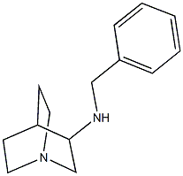 N-benzyl-1-azabicyclo[2.2.2]octan-3-amine 结构式