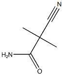 2-腈基-2,2-二甲基-乙酰胺,,结构式
