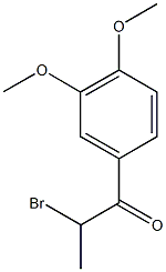 3,4-二甲氧基-Α-溴代苯丙酮,,结构式