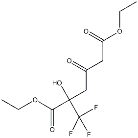 DIETHYL 2-HYDROXY-4-OXO-2-(TRIFLUOROMETHYL)HEXANEDIOATE Structure