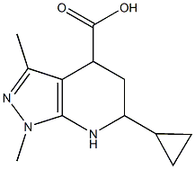  6-CYCLOPROPYL-1,3-DIMETHYL-4,5,6,7-TETRAHYDRO-1H-PYRAZOLO[3,4-B]PYRIDINE-4-CARBOXYLIC ACID