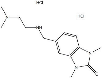 5-[(2-DIMETHYLAMINO-ETHYLAMINO)-METHYL]-1,3-DIMETHYL-1,3-DIHYDRO-BENZOIMIDAZOL-2-ONE DIHYDROCHLORIDE Structure