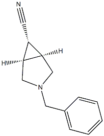 (1R,5S)-3-benzyl-3-azabicyclo[3.1.0]hexane-6-carbonitrile Structure
