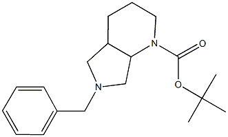 tert-butyl 6-benzyloctahydro-1H-pyrrolo[3,4-b]pyridine-1-carboxylate Structure