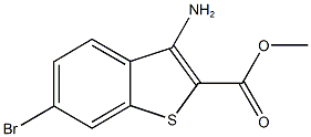 methyl 3-amino-6-bromo-1-benzothiophene-2-carboxylate 化学構造式