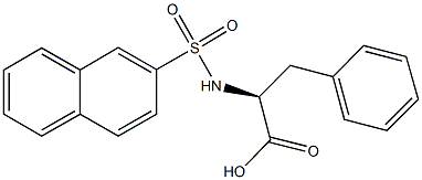 (2S)-2-[(2-naphthylsulfonyl)amino]-3-phenylpropanoic acid Structure