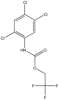 2,2,2-trifluoroethyl 2,4,5-trichlorophenylcarbamate Structure