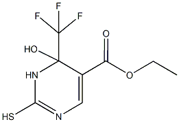 ethyl 6-hydroxy-2-mercapto-6-(trifluoromethyl)-1,6-dihydropyrimidine-5-carboxylate Structure