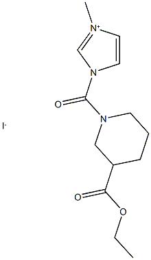 1-{[3-(ethoxycarbonyl)piperidin-1-yl]carbonyl}-3-methyl-1H-imidazol-3-ium iodide