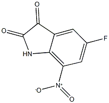 5-fluoro-7-nitro-1H-indole-2,3-dione 结构式