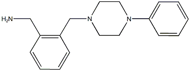 1-{2-[(4-phenylpiperazin-1-yl)methyl]phenyl}methanamine,,结构式