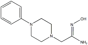 (1Z)-N'-hydroxy-2-(4-phenylpiperazin-1-yl)ethanimidamide Struktur