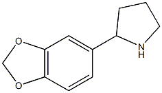 2-(2H-1,3-benzodioxol-5-yl)pyrrolidine Structure