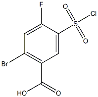 2-bromo-5-(chlorosulfonyl)-4-fluorobenzoic acid Structure