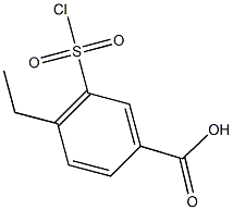 3-(chlorosulfonyl)-4-ethylbenzoic acid 结构式