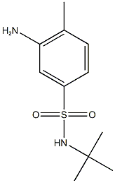 3-amino-N-tert-butyl-4-methylbenzene-1-sulfonamide,,结构式