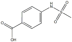 4-methanesulfonamidobenzoic acid Struktur