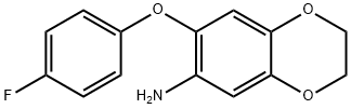 7-(4-fluorophenoxy)-2,3-dihydro-1,4-benzodioxin-6-amine Structure