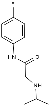 N-(4-fluorophenyl)-2-(propan-2-ylamino)acetamide Struktur