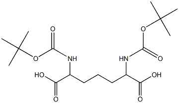 Di-Boc-2,6-diaminoheptanedioic acid (mixture of isomers)
 Structure