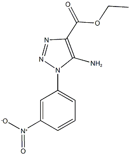 5-AMINO-1-(3-NITRO-PHENYL)-1H-[1,2,3]TRIAZOLE-4-CARBOXYLIC ACID ETHYL ESTER Structure