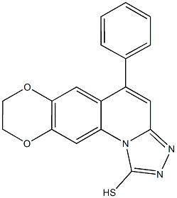 5-PHENYL-8,9-DIHYDRO-7,10-DIOXA-2,3,11B-TRIAZA-CYCLOPENTA[A]ANTHRACENE-1-THIOL Structure
