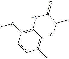 2-CHLORO-N-(2-METHOXY-5-METHYLPHENYL)PROPANAMIDE Structure