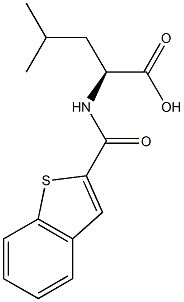 (2S)-2-[(1-BENZOTHIEN-2-YLCARBONYL)AMINO]-4-METHYLPENTANOIC ACID Struktur
