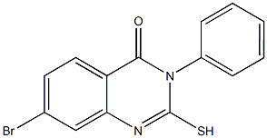 7-BROMO-2-MERCAPTO-3-PHENYLQUINAZOLIN-4(3H)-ONE Structure