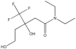 N,N-DIETHYL-3,5-DIHYDROXY-3-(TRIFLUOROMETHYL)PENTANAMIDE Structure