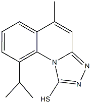 9-ISOPROPYL-5-METHYL[1,2,4]TRIAZOLO[4,3-A]QUINOLINE-1-THIOL Structure