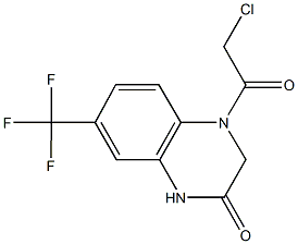 4-(CHLOROACETYL)-7-(TRIFLUOROMETHYL)-3,4-DIHYDROQUINOXALIN-2(1H)-ONE Structure