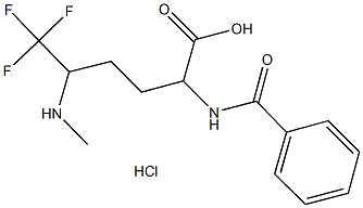 2-(BENZOYLAMINO)-6,6,6-TRIFLUORO-5-(METHYLAMINO)HEXANOIC ACID HYDROCHLORIDE