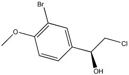 (1S)-1-(3-BROMO-4-METHOXYPHENYL)-2-CHLOROETHANOL Struktur