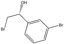 (1R)-2-BROMO-1-(3-BROMOPHENYL)ETHANOL Struktur