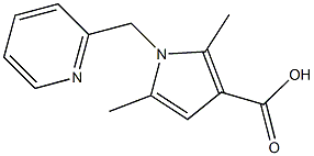 2,5-DIMETHYL-1-(PYRIDIN-2-YLMETHYL)-1H-PYRROLE-3-CARBOXYLIC ACID Structure