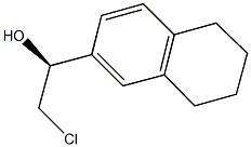 (1S)-2-CHLORO-1-(5,6,7,8-TETRAHYDRONAPHTHALEN-2-YL)ETHANOL Struktur