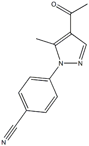 4-(4-acetyl-5-methyl-1H-pyrazol-1-yl)benzonitrile|